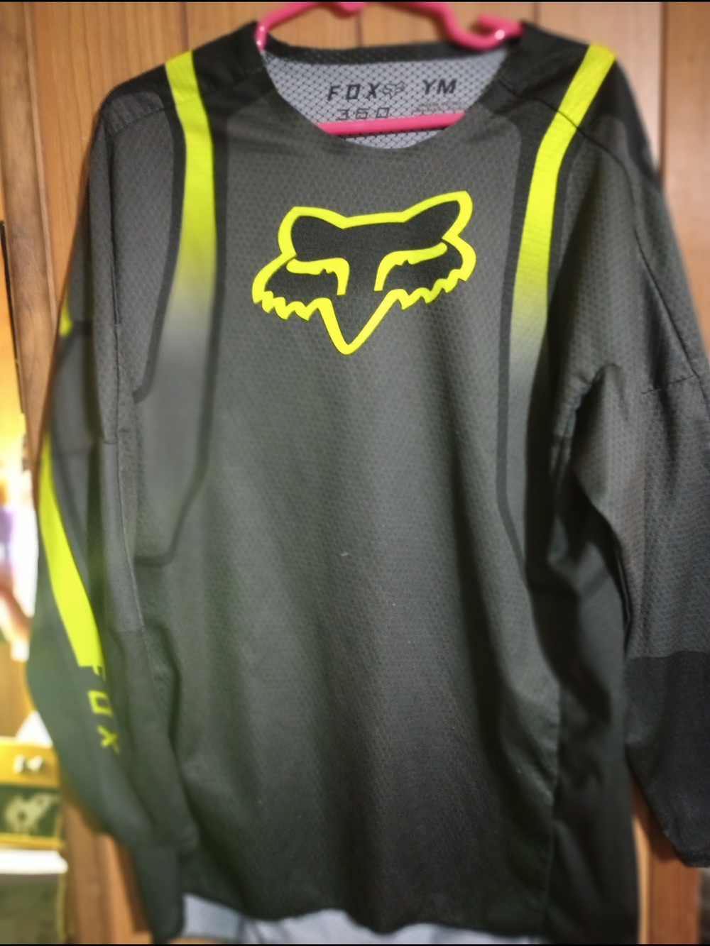 Fox Youth Black and Neon Yellow Motocross Pullover